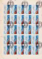 1956 - Aviation /feuille Complète COMPLÈTE X 25 - Full Sheets & Multiples