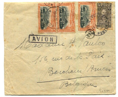 Congo Stanleyville  Oblit. Keach 7A2 Sur C.O.B. PA1 (x3) + 140 Sur Lettre Vers Berchem Le 29/04/1932 - Cartas & Documentos