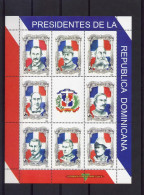 Dominicana 2001, President Of Repubbic, 8val In BF - Francobolli