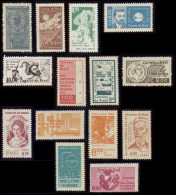 Brazil 1962 Unused Commemorative Stamps - Annate Complete