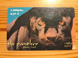 Prepaid Phonecard Spain, The Panther - Autres & Non Classés
