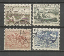 CHECOSLOVAQUIA YVERT NUM. 657/660 SERIE COMPLETA USADA - Used Stamps