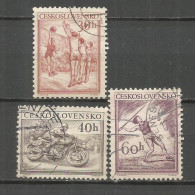 CHECOSLOVAQUIA YVERT NUM. 727/729 SERIE COMPLETA USADA - Used Stamps