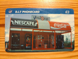 Prepaid Phonecard United Kingdom, D.I.T Phonecard - Nescafé, Coca Cola - Emissioni Imprese