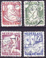 1930 Kinderzegels Gestempelde Serie NVPH 232 / 235 - Usados