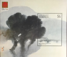 Dominica 2001 Philanippon Japanese Paintings Minisheet MNH - Dominica (1978-...)