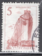 Yugoslavia 1958 Single Stamp For Technology And Architecture  In Fine Used - Used Stamps