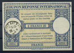 FRANCE  Lo9  2 FRANCS 25  International Reply Coupon Reponse Antwortschein IRC IAS Cupon Respuesta O CHALON 10.08.32 - Antwoordbons