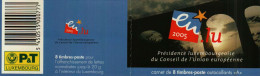 LUXEMBOURG Carnet De 8 Timbres "A" Prêsidence Luxemb. Du Conseil De L'Union Européenne 2005 - Blocs & Feuillets