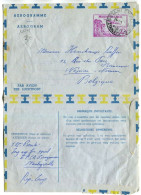 Congo Stanleyville  Oblit. Keach 12B(O)1 Sur Aérogramme Vers Wepion Le 14/09/1961 - Storia Postale