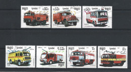 Kampuchea 1987 Fire Trucks Y.T. 765/771 (0) - Kampuchea