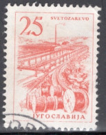 Yugoslavia 1958 Single Stamp For Technology And Architecture  In Fine Used - Used Stamps