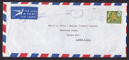 Rhodesia: Airmail Cover To UK, 1967, 1 Stamp, Orchid Flower, Cancel Insufficient Postage For Airmail (damaged, See Scan) - Rhodesia (1964-1980)