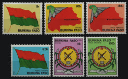 Burkina Faso 1985 - Mi-Nr. 892-987 ** - MNH - Flaggen - Wappen - Landkarten - Burkina Faso (1984-...)