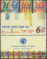 Israel 1800 With Tab (complete Issue) Unmounted Mint / Never Hinged 2004 50 Years Bank Of Israel - Neufs (avec Tabs)