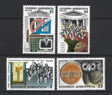 Greece 1987 High School 150 Y. Y.T. 1636/1639 ** - Unused Stamps