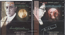 Israel 1328-1329 With Tab (complete Issue) Unmounted Mint / Never Hinged 1995 Jewish Musicians - Schoenberg, Milha - Unused Stamps (with Tabs)