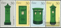 Ireland 1092-1095 Quad Strip (complete Issue) Unmounted Mint / Never Hinged 1998 Mailboxes - Unused Stamps
