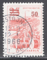 Yugoslavia 1965 Single Stamp For Technology And Architecture With Surcharge  In Fine Used - Usados