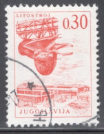 Yugoslavia 1966 Single Stamp For Technology And Architecture Both Colours And Values Changed  In Fine Used - Gebruikt