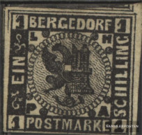 Bergedorf 2ND New- Or. Reproduction Unmounted Mint / Never Hinged 1887 Crest - Bergedorf