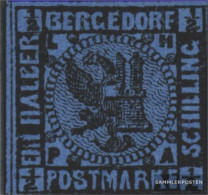 Bergedorf 1ND New- Or. Reproduction Unused 1887 Crest - Bergedorf