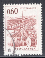 Yugoslavia 1966 Single Stamp For Technology And Architecture Both Colours And Values Changed  In Fine Used - Gebraucht