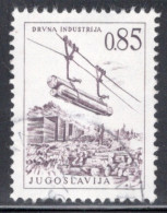 Yugoslavia 1966 Single Stamp For Technology And Architecture Both Colours And Values Changed  In Fine Used - Usati