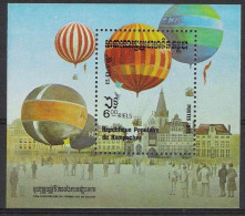 Kampuchea 1983 Balloons S/S  Y.T. BF 38 ** - Kampuchea