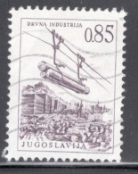 Yugoslavia 1966 Single Stamp For Technology And Architecture Both Colours And Values Changed  In Fine Used - Gebruikt