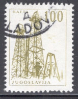 Yugoslavia 1966 Single Stamp For Technology And Architecture Both Colours And Values Changed  In Fine Used - Usati