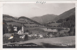 E4747) GOLDEGG Im PONGAU  - Kirche Dächer See - Alte S/W FOTO AK - Goldegg