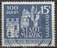 Saarland1957 Mi-Nr.401  O Gestempelt 100 Jahre Stadt Merzig ( A2213/4 )günstige Versandkosten - Gebraucht