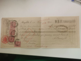 Cheque, À. Bouchez & Cie, Brugelette 1885 , Avec Timbre - 1905 Grove Baard