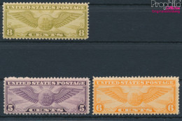 USA 321A-323A (kompl.Ausg.) Postfrisch 1930 Pilotenabzeichen (10339036 - Neufs