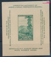 USA Block8 (kompl.Ausg.) Postfrisch 1937 Philatelisten In Asheville (10336700 - Ongebruikt