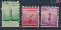 USA 495-497 (kompl.Ausg.) Postfrisch 1940 Nationales Rüstungsprogramm (10336664 - Unused Stamps