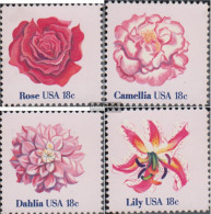 U.S. 1459-1462 (complete Issue) Unmounted Mint / Never Hinged 1981 Flowers - Ungebraucht