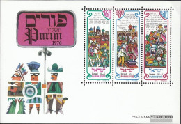 Israel Block14 (complete Issue) Unmounted Mint / Never Hinged 1976 Purim-down - Blocks & Sheetlets