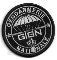 Ecusson GENDARMERIE G.I.G.N ROND BV NOIR - Polizia