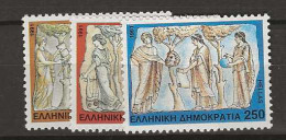1991 MNH Greece Mi 1774-76 Postfris** - Unused Stamps
