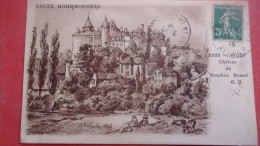 CHATEAU DE BOURBON BUSSET  VOYAGEE 1916 Illustrateur A. Larroche 1913 - Vieux Bourbonnais - Vichy - Vichy