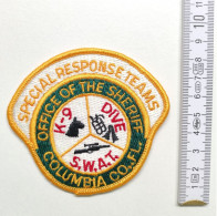 ECUSSON POLICE GENDARMERIE PATCH BADGE CANINE K9 -SPECIAL RESPONSE TEAMS OFFICE OF DE CHERIFF COLOMBIA CO.FL - Politie & Rijkswacht