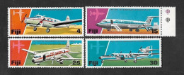 SE)1976 FIJI, 25TH ANNIVERSARY OF AIR SERVICE IN FIJI, AIRPORT, MINT AIRCRAFT SERIES - Fiji (1970-...)