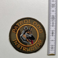 ECUSSON POLICE GENDARMERIE PATCH BADGE CANINE K9 -PATROL DOG INSTRUCTOR - Police