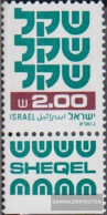 Israel 836y II With Tab, 1 Phosphor Strips Unmounted Mint / Never Hinged 1980 Clear Brands: Schekel - Neufs (avec Tabs)