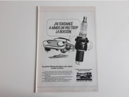 Bougies Motorcraft - Publicité De Presse - Other & Unclassified