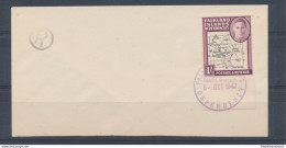 1946 Falkland Island Dependencies - S.G. G8c - 1 Scellino Black And Purple - Var - Other & Unclassified
