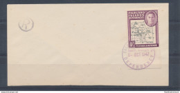 1946 Falkland Island Dependencies - S.G. G8c - 1 Scellino Black And Purple - Var - Otros & Sin Clasificación