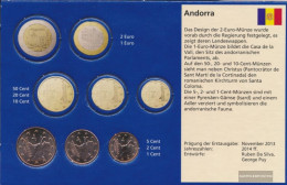 Andorra AND1- 3 Stgl./unzirkuliert Mixed Vintages Stgl./unzirkuliert From 2014 Kursmünzen 1, 2 And 5 CENT - Andorre